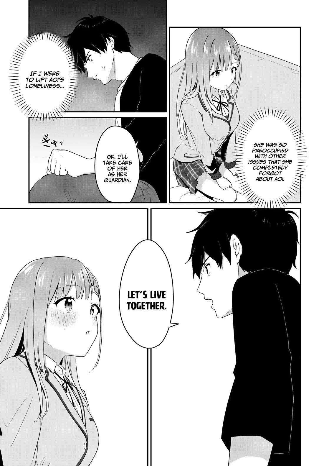 I, a Tired Office Worker, Start Living Together with a Beautiful Highschool Girl whom I Met Again After 7 Years Chapter 1 page 16 - Chapter 1