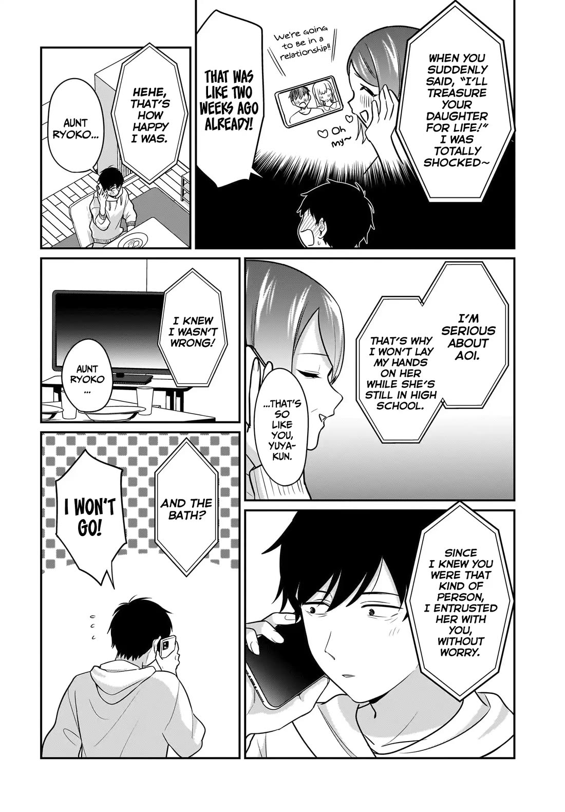 I, a Tired Office Worker, Start Living Together with a Beautiful Highschool Girl whom I Met Again After 7 Years Chapter 17 page 13 - Chapter 17