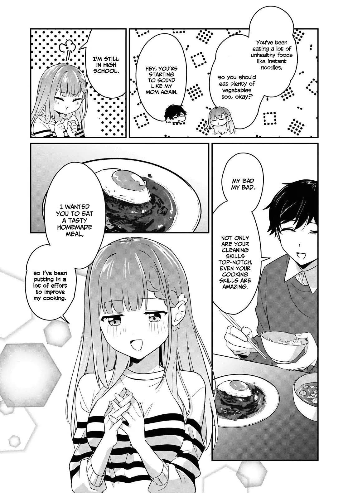 I, a Tired Office Worker, Start Living Together with a Beautiful Highschool Girl whom I Met Again After 7 Years Chapter 3 page 14 - Chapter 3