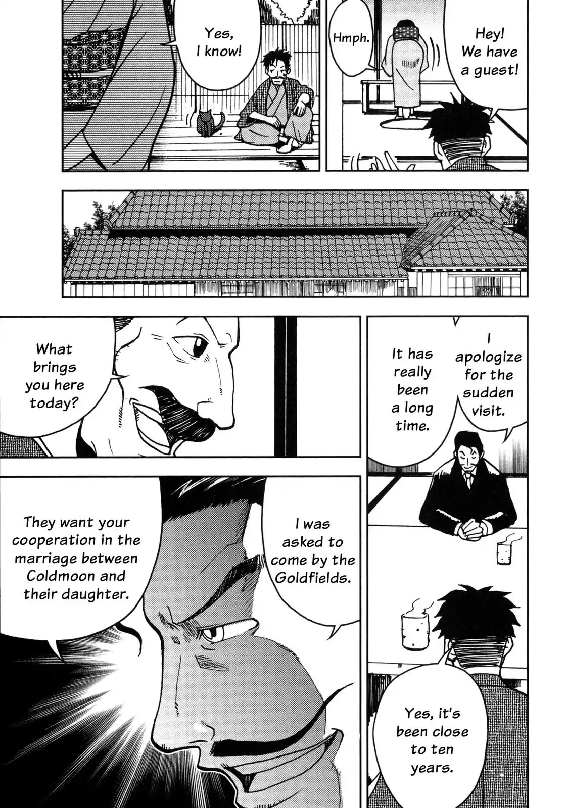 I Am a Cat Chapter 4 page 38 - Chapter 4: The Goldfield Family