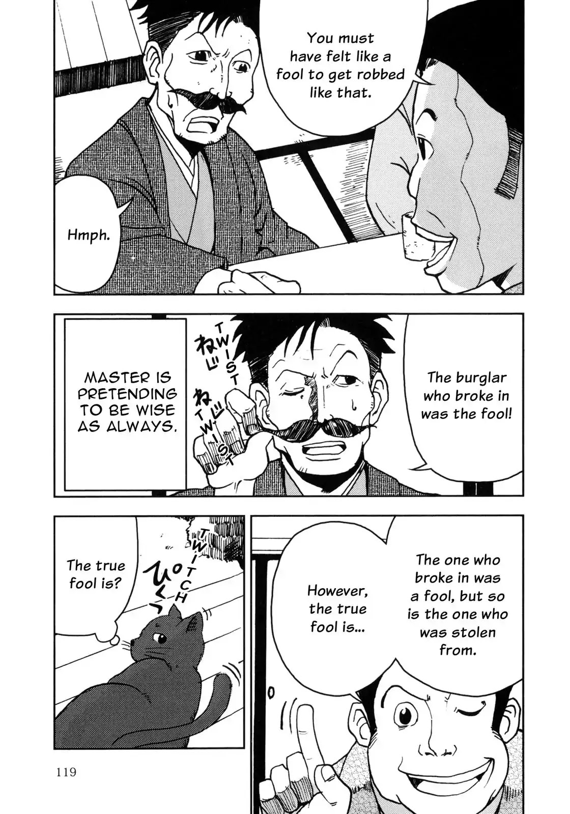 I Am a Cat Chapter 5 page 14 - Chapter 5: Master and His Friends