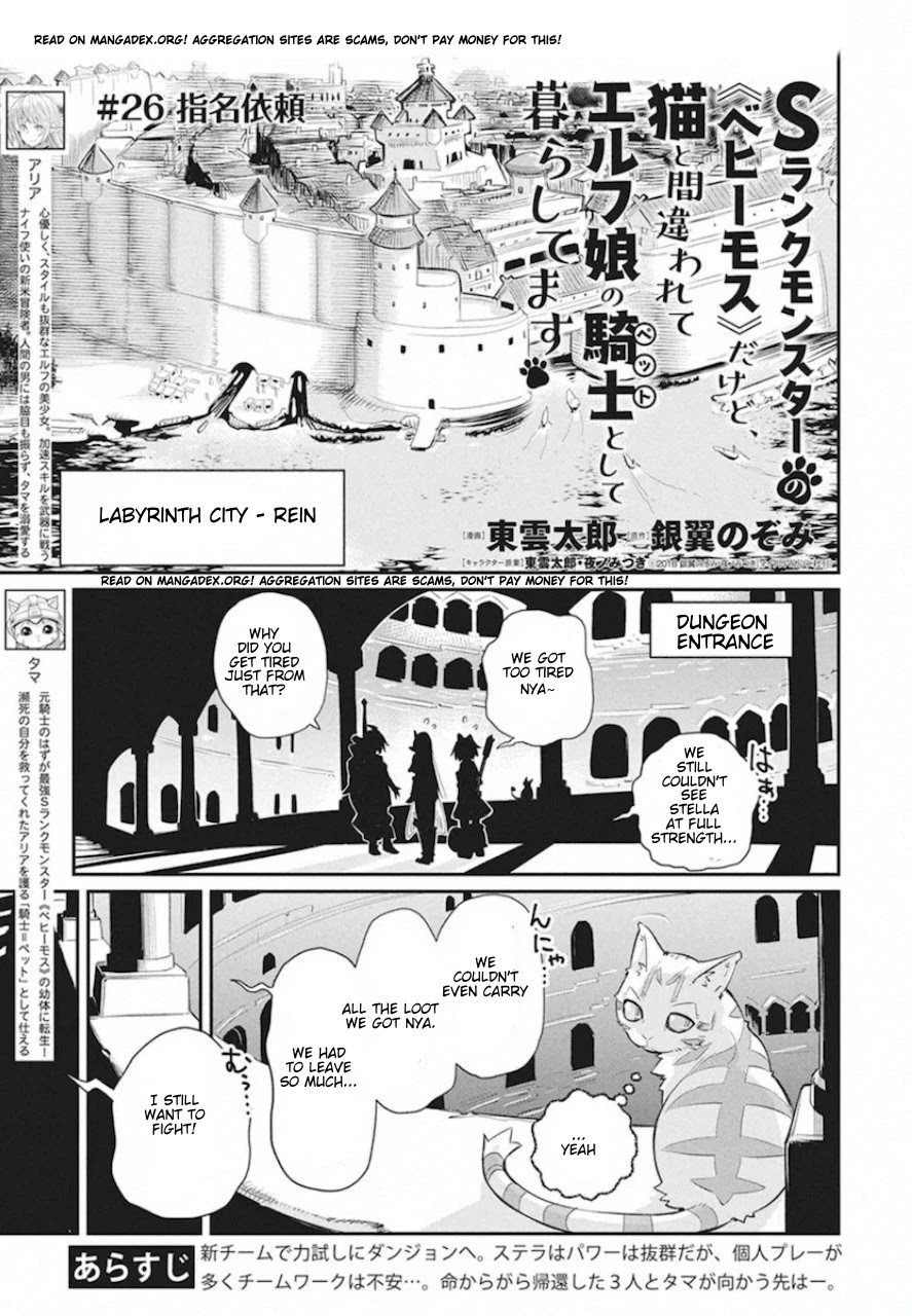 I Am Behemoth Of The S Rank Monster But I Am Mistaken As A Cat And I Live As A Pet Of Elf Girl Chapter 26 page 1 - Chapter 26