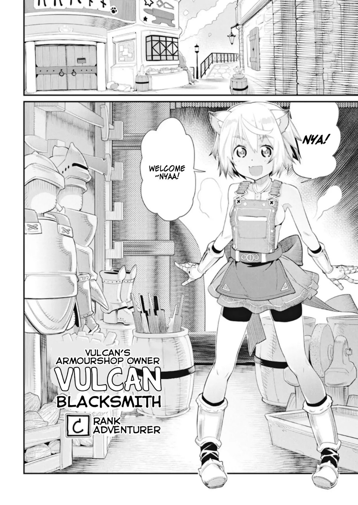 I Am Behemoth Of The S Rank Monster But I Am Mistaken As A Cat And I Live As A Pet Of Elf Girl Chapter 4 page 10 - Chapter 4: Vulcan's Armour shop