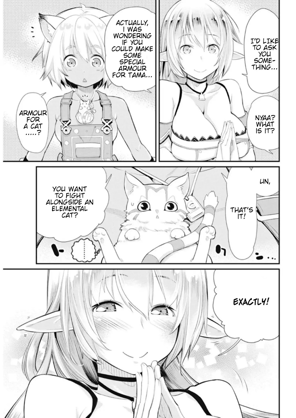 I Am Behemoth Of The S Rank Monster But I Am Mistaken As A Cat And I Live As A Pet Of Elf Girl Chapter 4 page 15 - Chapter 4: Vulcan's Armour shop
