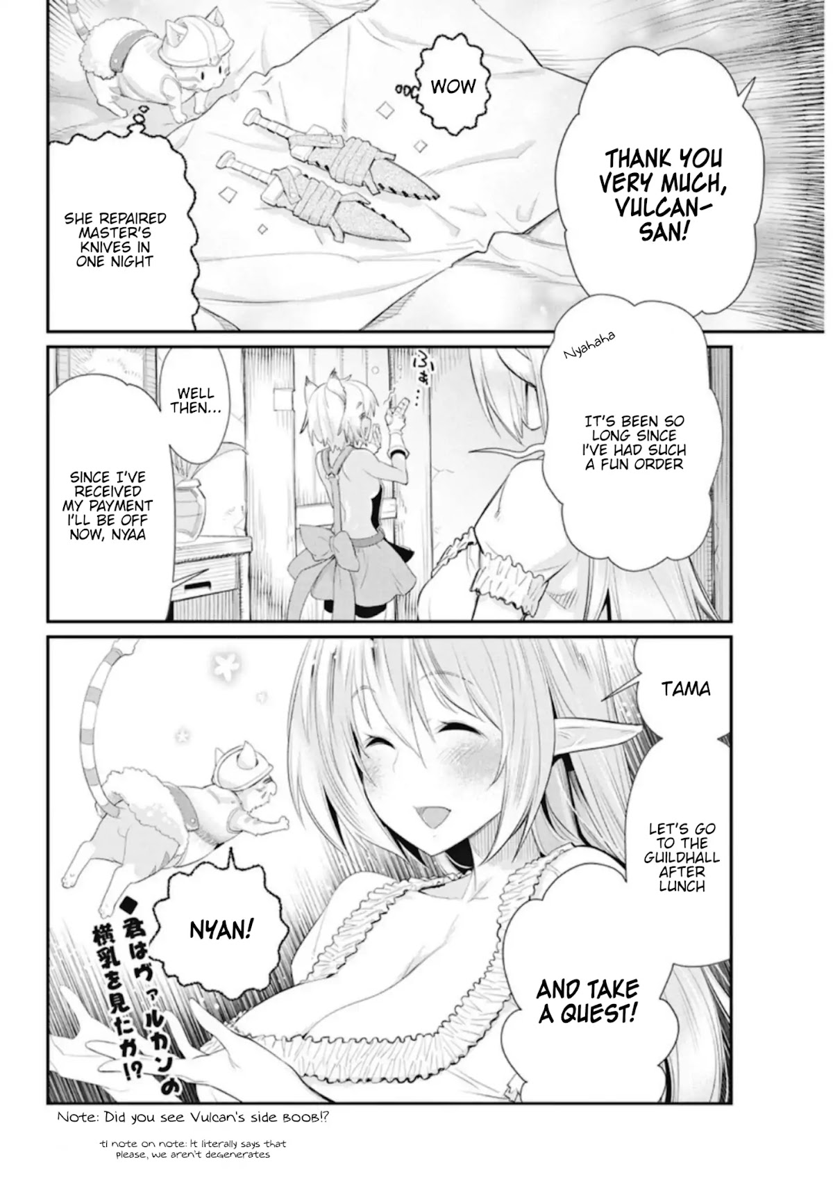 I Am Behemoth Of The S Rank Monster But I Am Mistaken As A Cat And I Live As A Pet Of Elf Girl Chapter 4 page 24 - Chapter 4: Vulcan's Armour shop