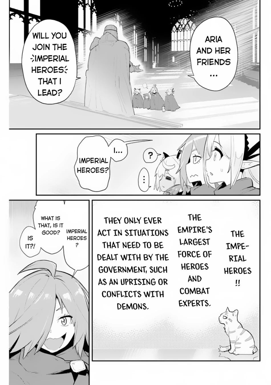 I Am Behemoth Of The S Rank Monster But I Am Mistaken As A Cat And I Live As A Pet Of Elf Girl Chapter 44 page 12 - Chapter 44: The Hero Prince and the Holy Demon King