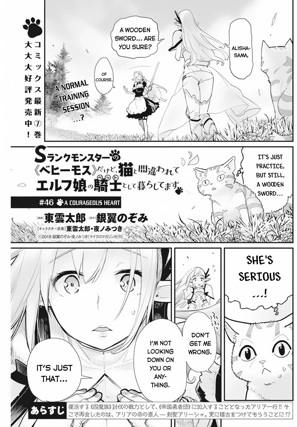 I Am Behemoth Of The S Rank Monster But I Am Mistaken As A Cat And I Live As A Pet Of Elf Girl Chapter 46 page 2 - Chapter 46: A Courageous Heart