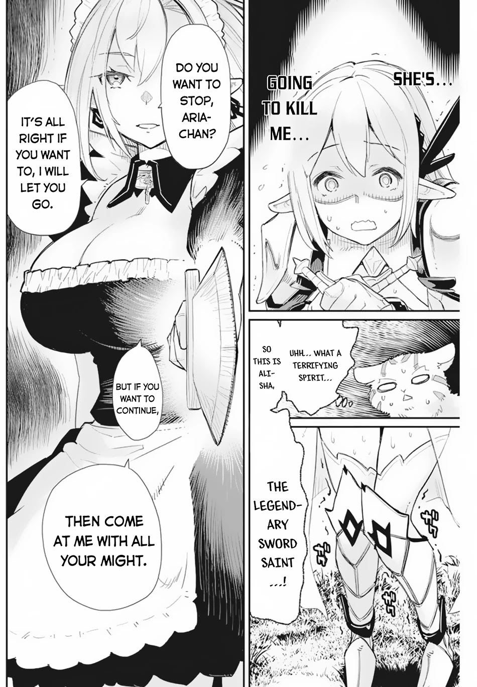 I Am Behemoth Of The S Rank Monster But I Am Mistaken As A Cat And I Live As A Pet Of Elf Girl Chapter 46 page 9 - Chapter 46: A Courageous Heart