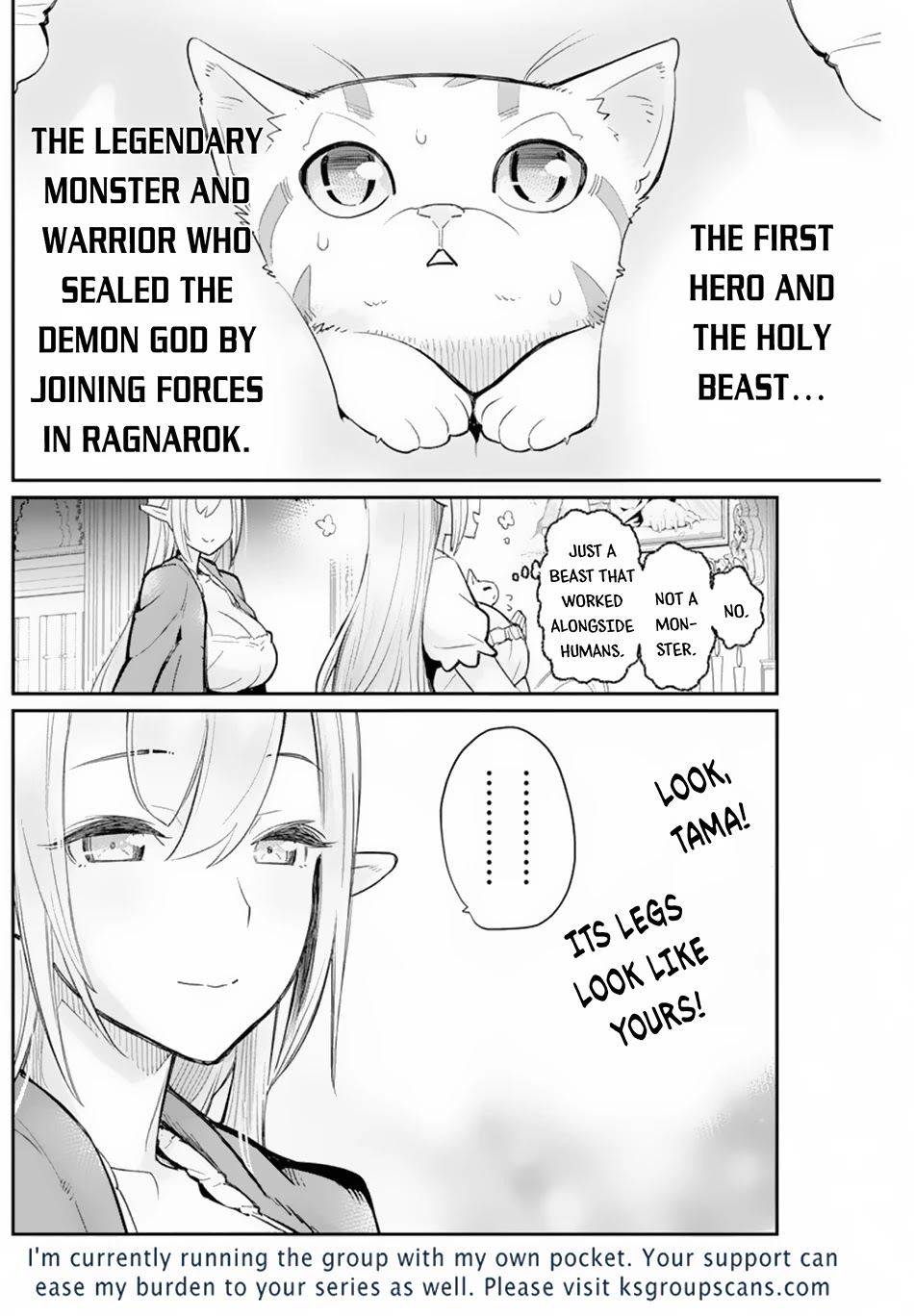 I Am Behemoth Of The S Rank Monster But I Am Mistaken As A Cat And I Live As A Pet Of Elf Girl Chapter 47 page 24 - Chapter 47: The Smiling Sword Saint