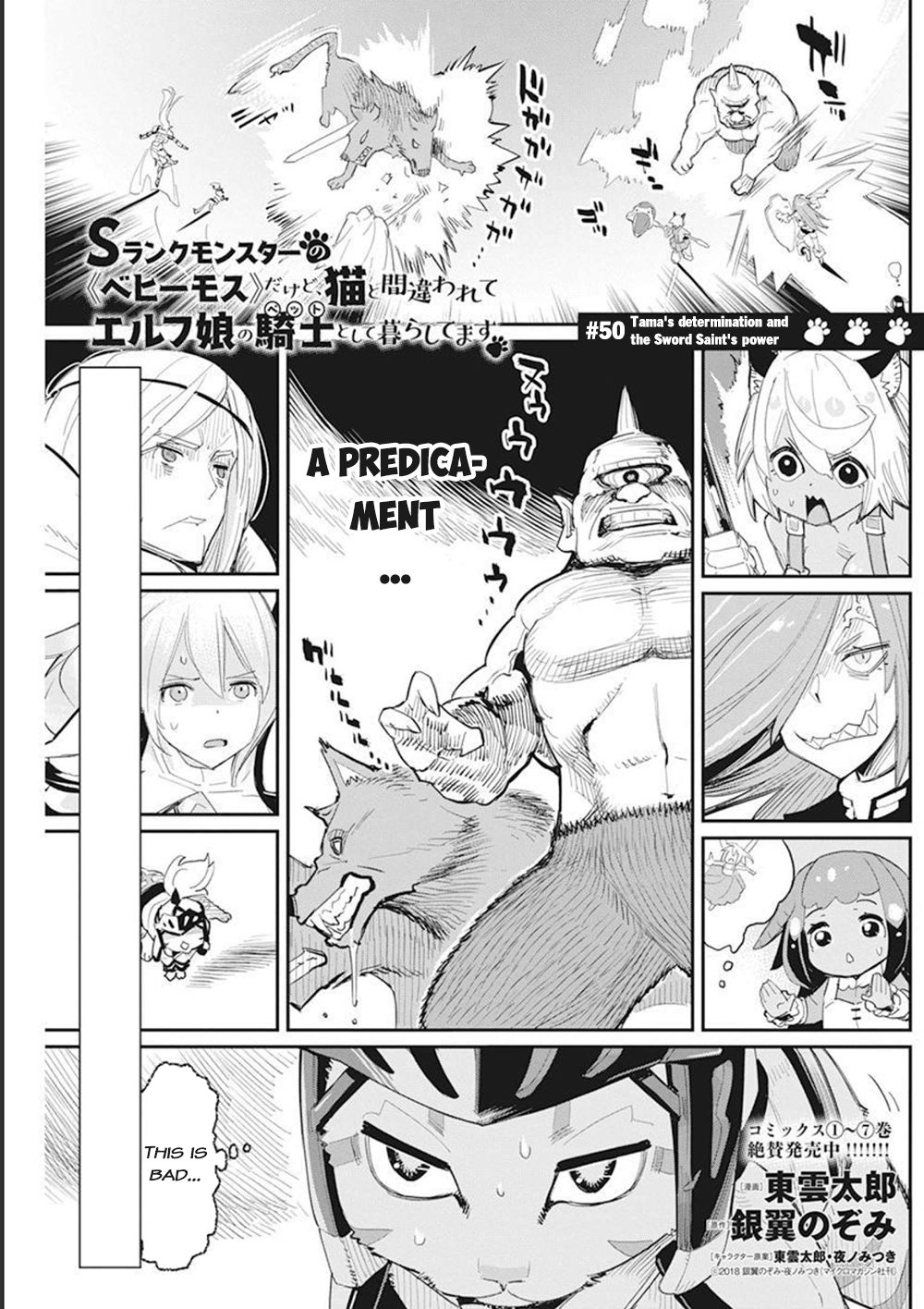 I Am Behemoth Of The S Rank Monster But I Am Mistaken As A Cat And I Live As A Pet Of Elf Girl Chapter 50 page 2 - Chapter 50: Tama's Determination and the Sword Saint's Power