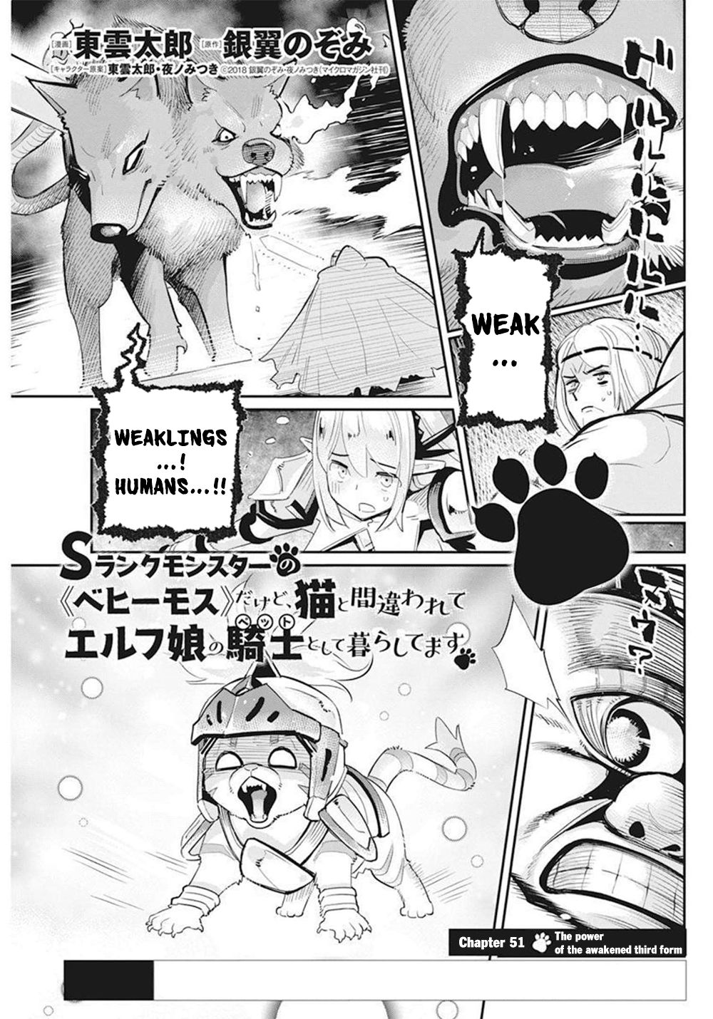 I Am Behemoth Of The S Rank Monster But I Am Mistaken As A Cat And I Live As A Pet Of Elf Girl Chapter 51 page 2 - Chapter 51: The Power of the Awakened Third Form