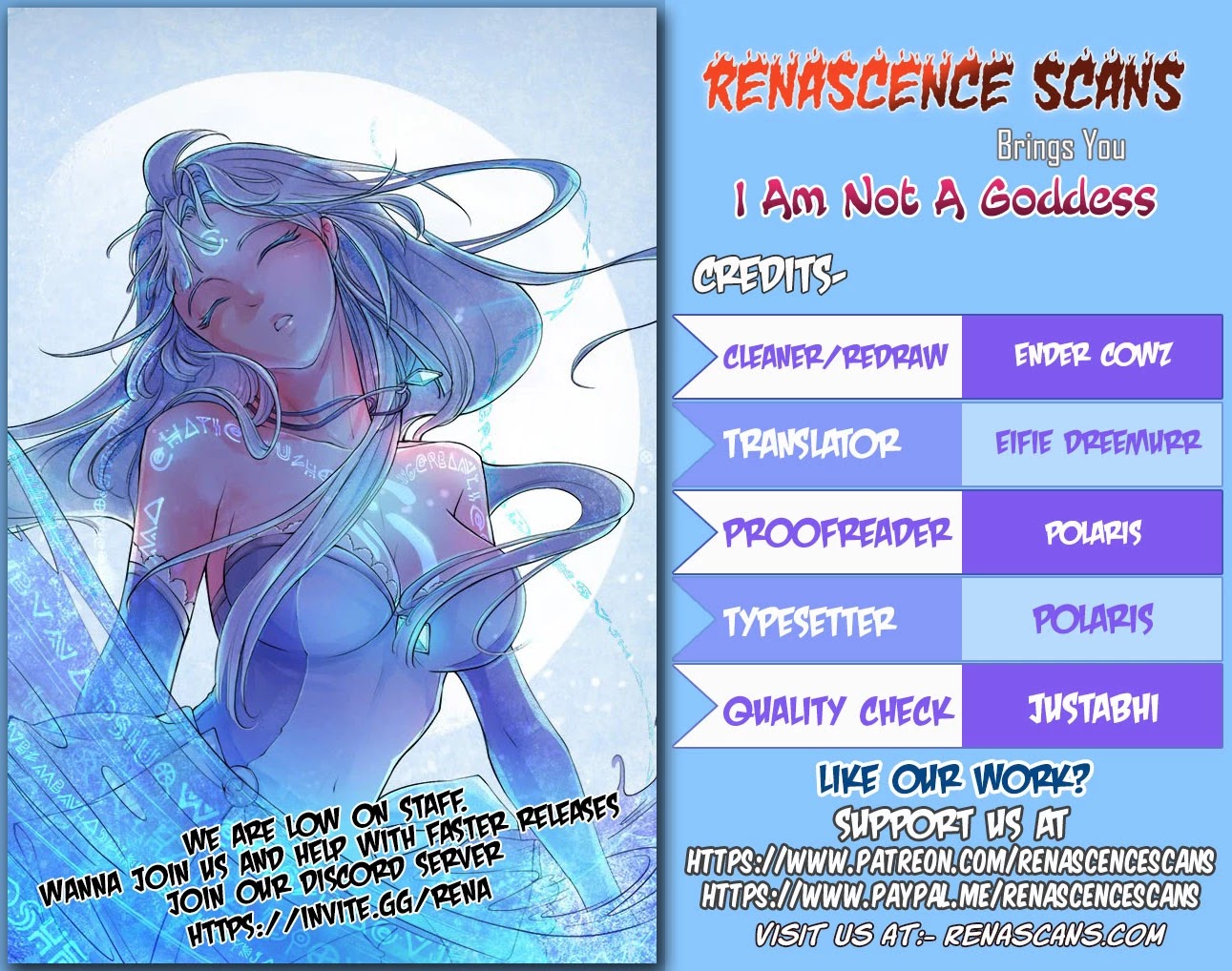 I Am Not A Goddess Chapter 44 page 1 - Chapter 44: Ren
