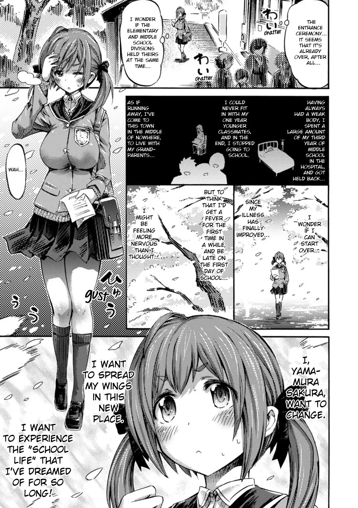 I Am Not A Succubus! Chapter 1 page 6 - Chapter 1: On The First Day of School, Sakura Falls As If Dancing