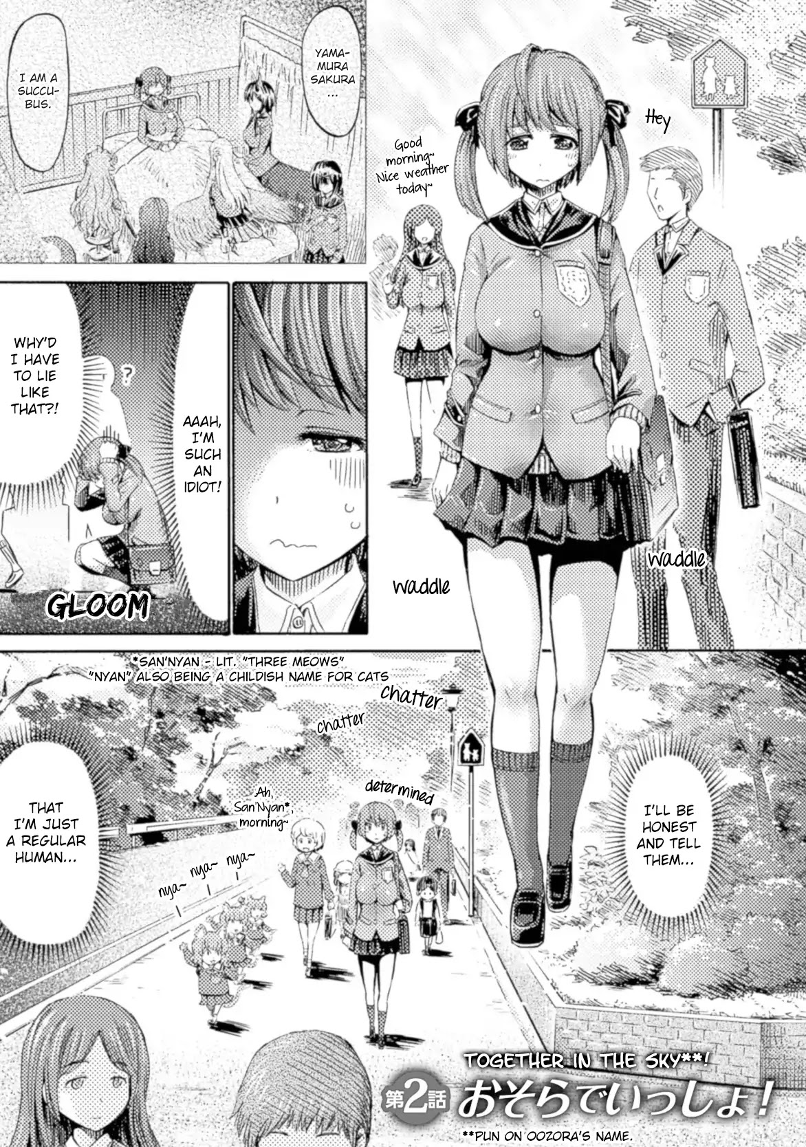 I Am Not A Succubus! Chapter 2 page 3 - Chapter 2: Together In The Sky!