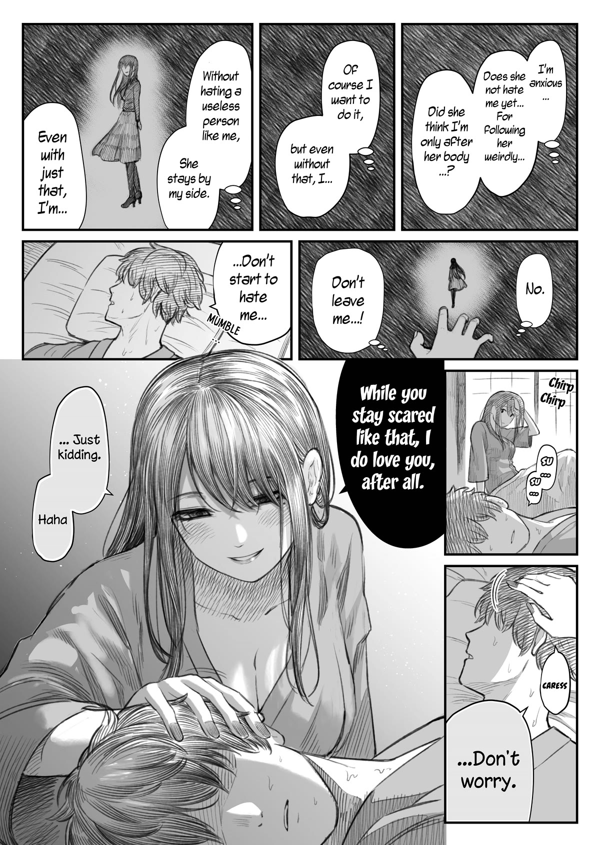 I Asked My First Girlfriend Why She Went Out with Me Chapter 20 page 1 - Chapter 20: The morning after the first sleepover with a girlfriend who is dating a useless person.
