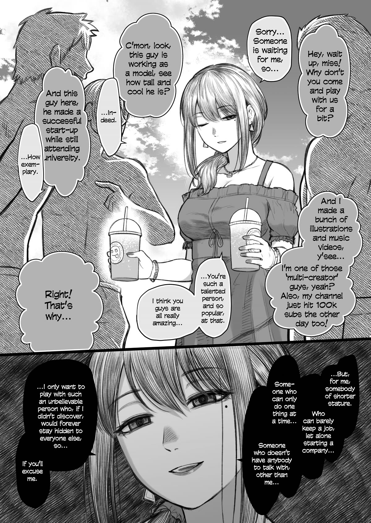 I Asked My First Girlfriend Why She Went Out with Me Chapter 22 page 1 - Chapter 22: Getting hit on with a girlfriend who is dating an useless person.