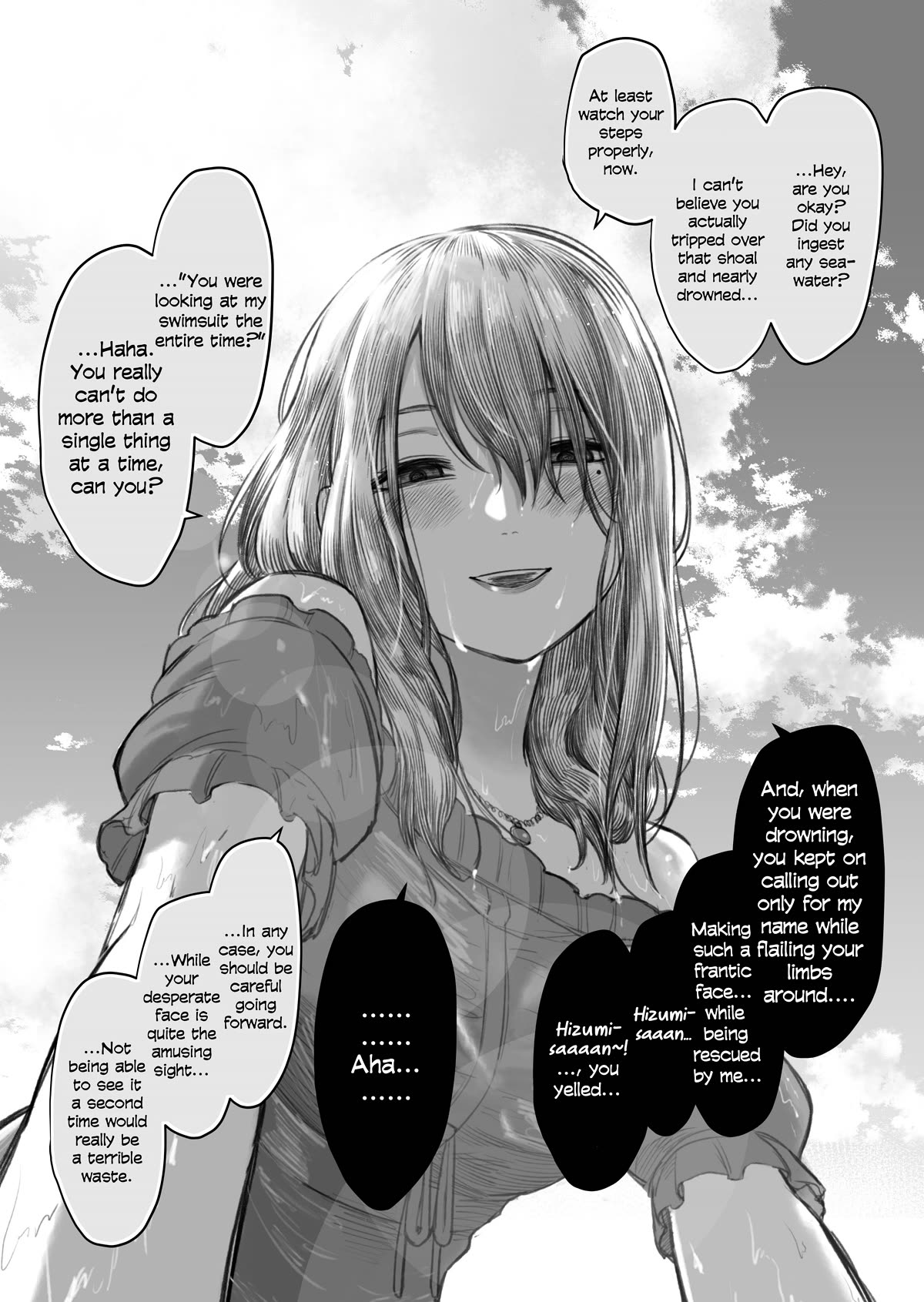 I Asked My First Girlfriend Why She Went Out with Me Chapter 23 page 1 - Chapter 23: Being rescued from drowning by a girlfriend who is dating an useless person.