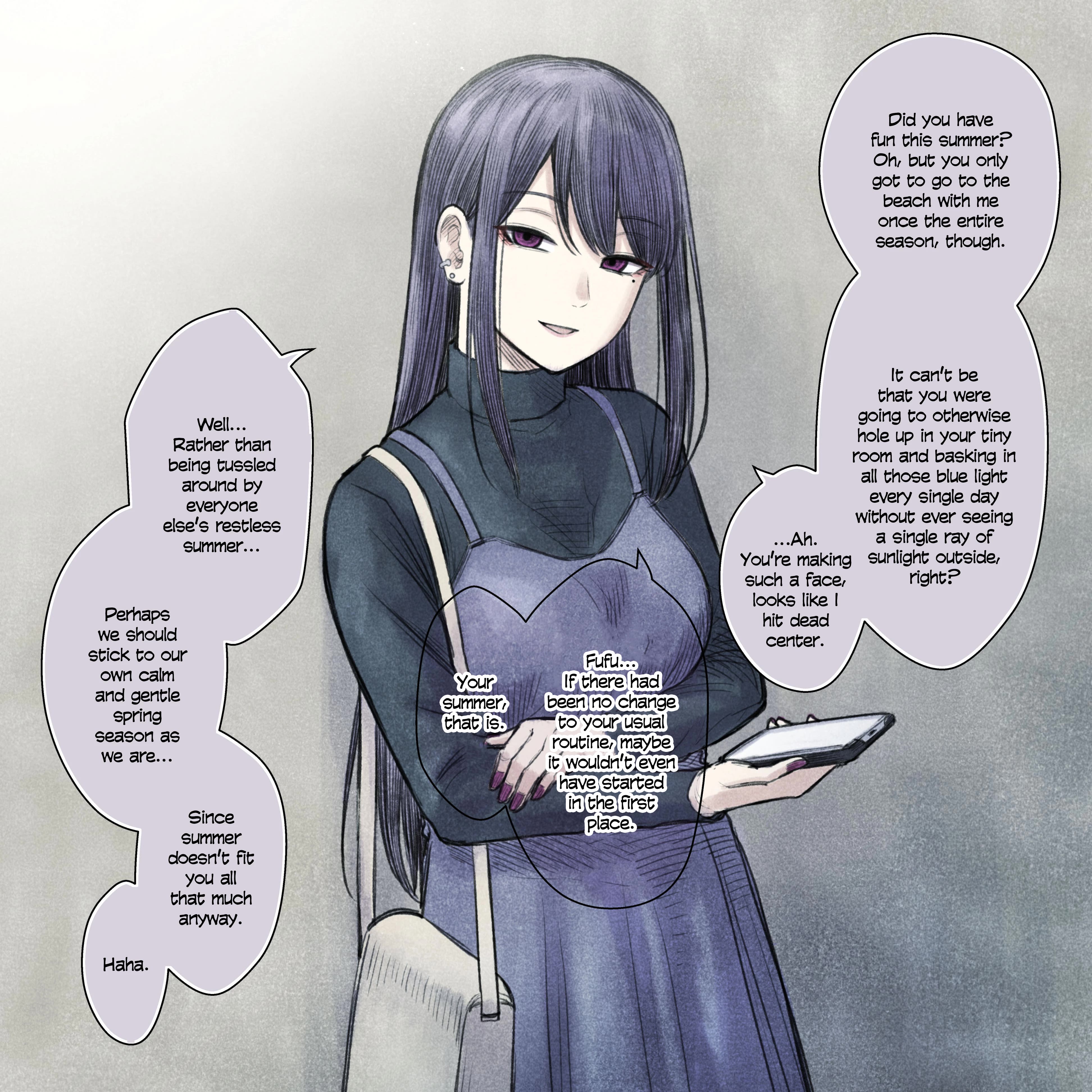 I Asked My First Girlfriend Why She Went Out with Me Chapter 24.5 page 1 - Chapter 24.5: The end of August.