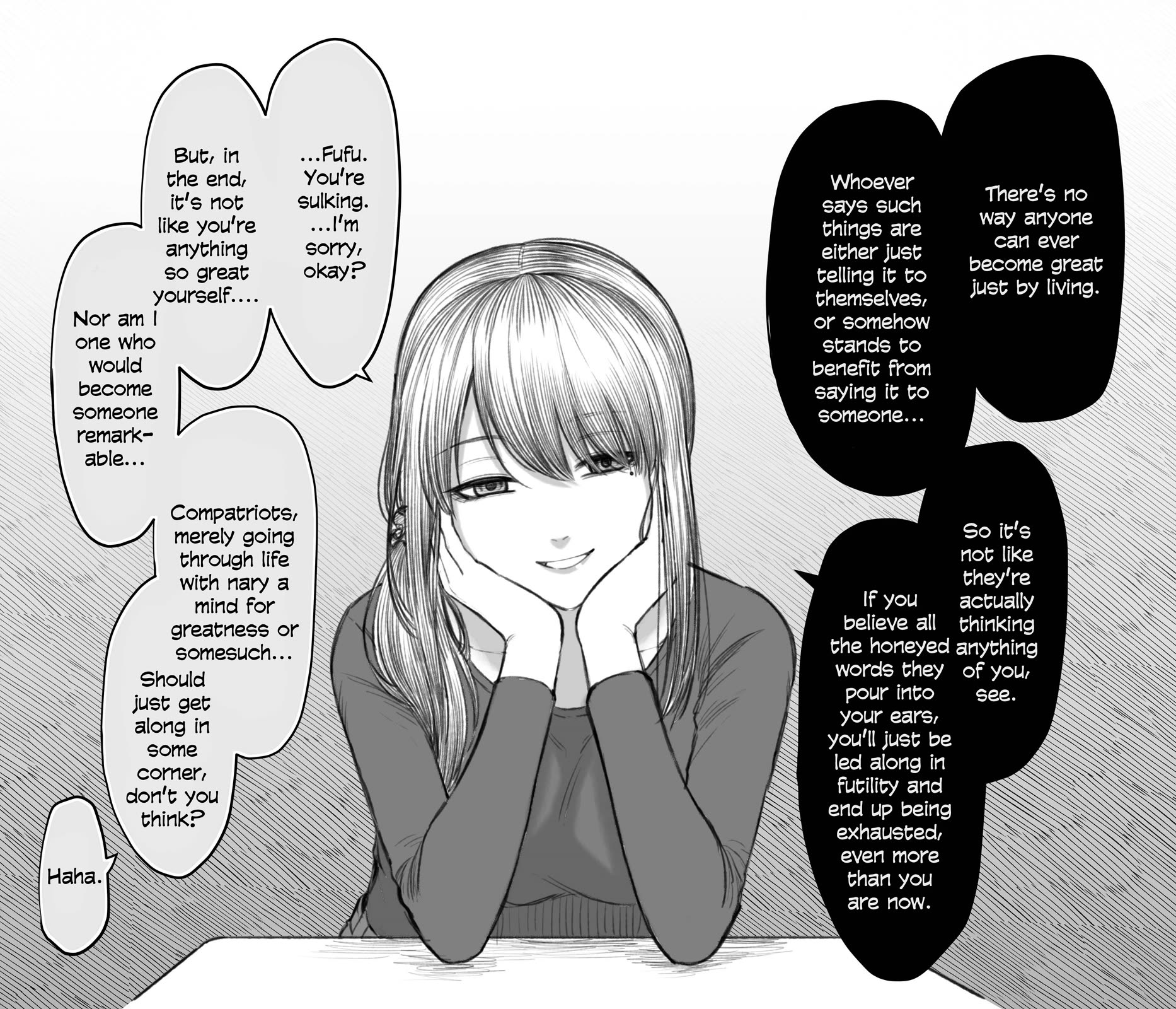 I Asked My First Girlfriend Why She Went Out with Me Chapter 24.8 page 1 - Chapter 24.8: You're great just by living through life.