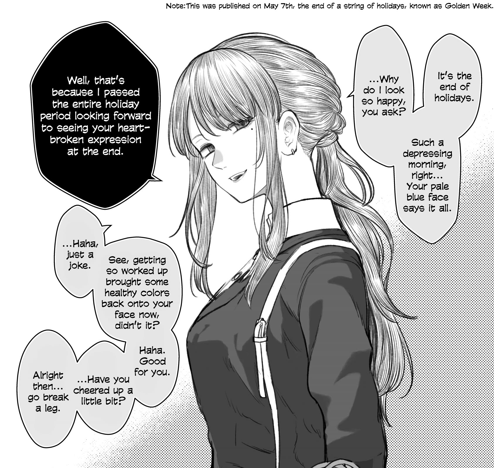 I Asked My First Girlfriend Why She Went Out with Me Chapter 28 page 1 - Chapter 28: The end of the holidays with a girlfriend who is dating a useless person.