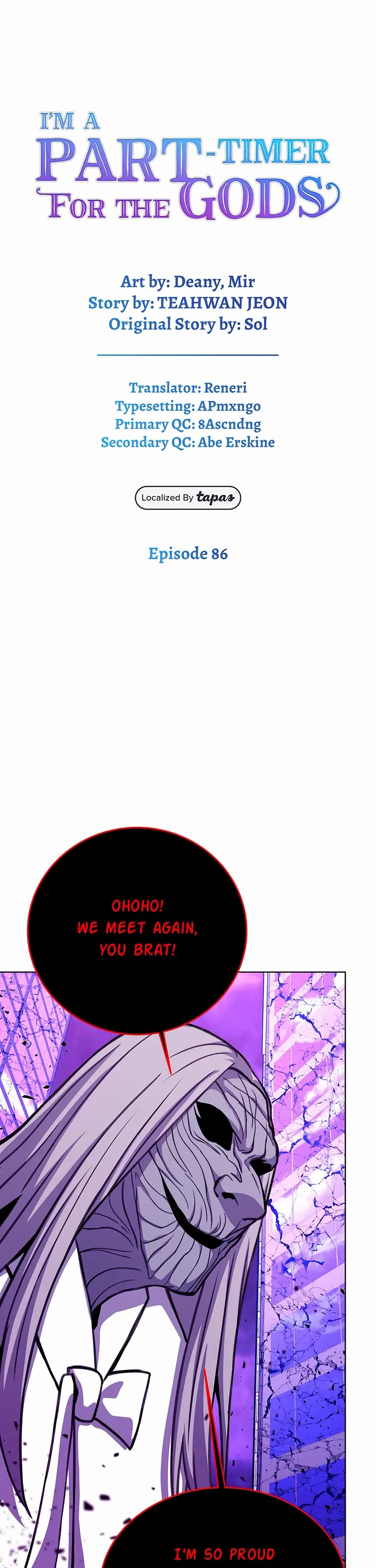 I Became a Part Time Employee for Gods Chapter 86 page 1 - Chapter 86: Pain