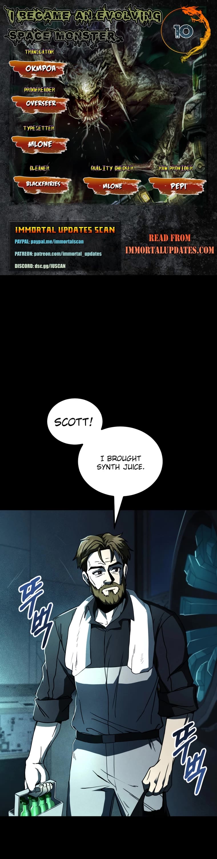 I Became an Evolving Space Monster Chapter 10 page 1 - Chapter 10
