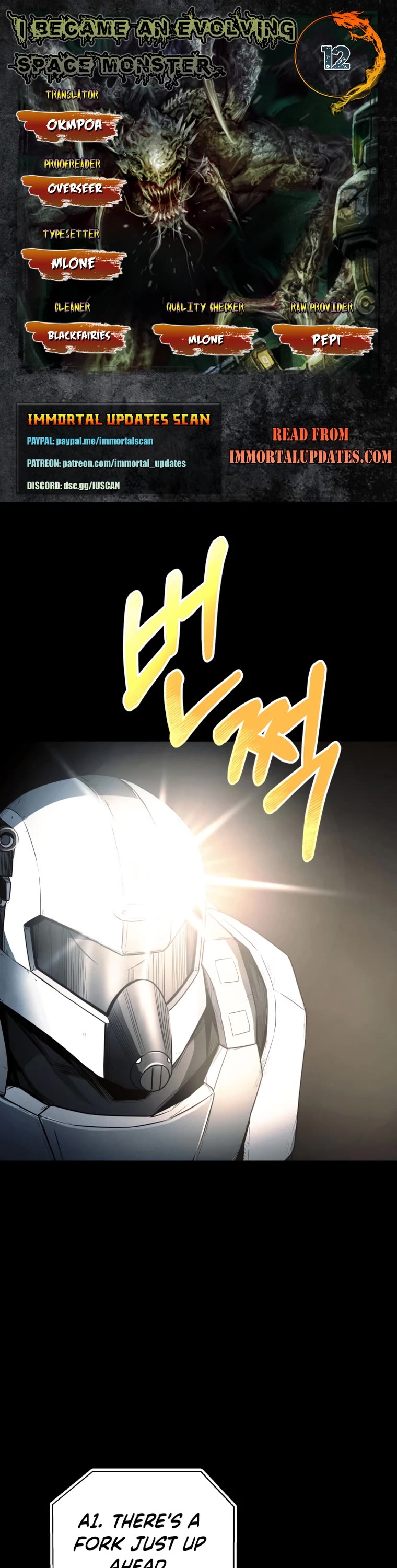 I Became an Evolving Space Monster Chapter 12 page 1 - Chapter 12