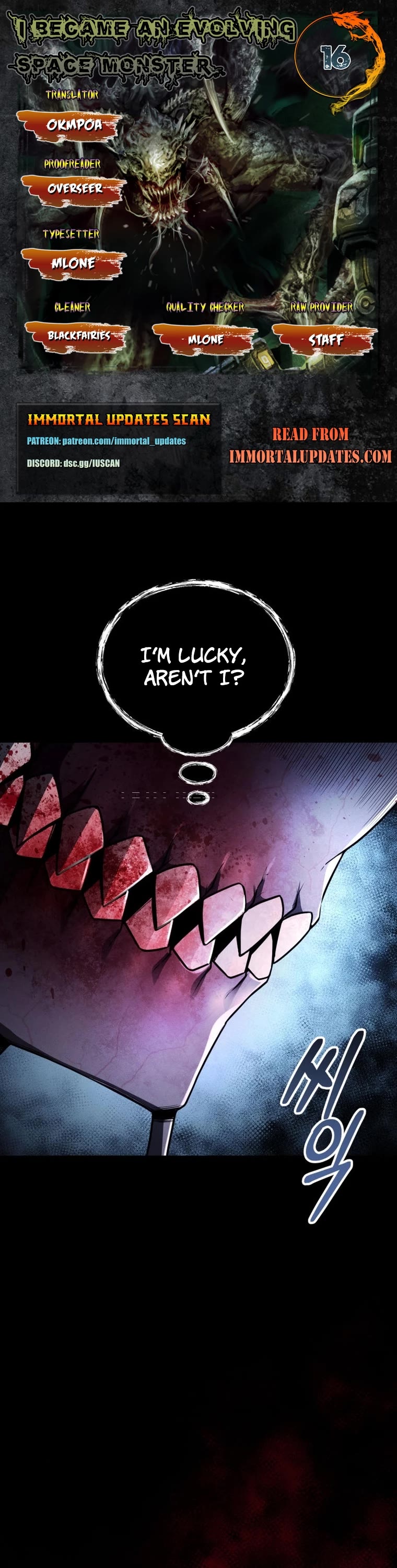 I Became an Evolving Space Monster Chapter 16 page 1 - Chapter 16
