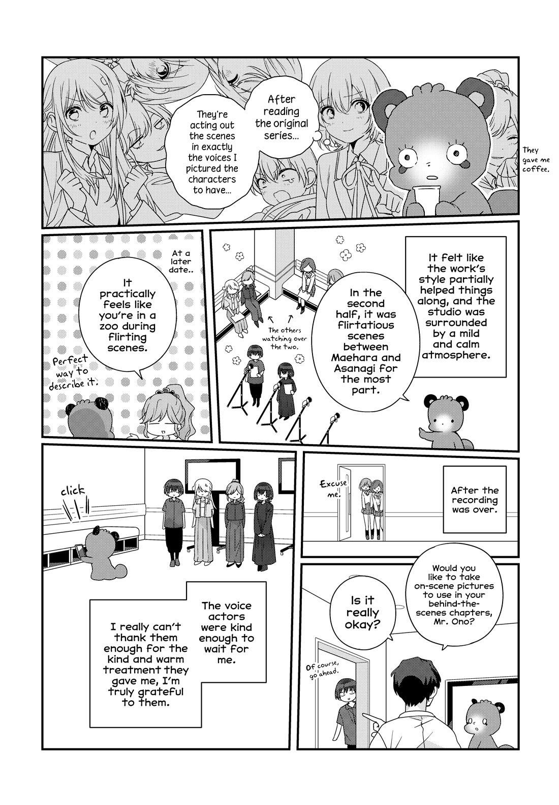 I Became Friends with the Second Cutest Girl in My Class Chapter 40.3 page 3 - Chapter 40.3: Anime Post-Recording Studio Visit Manga