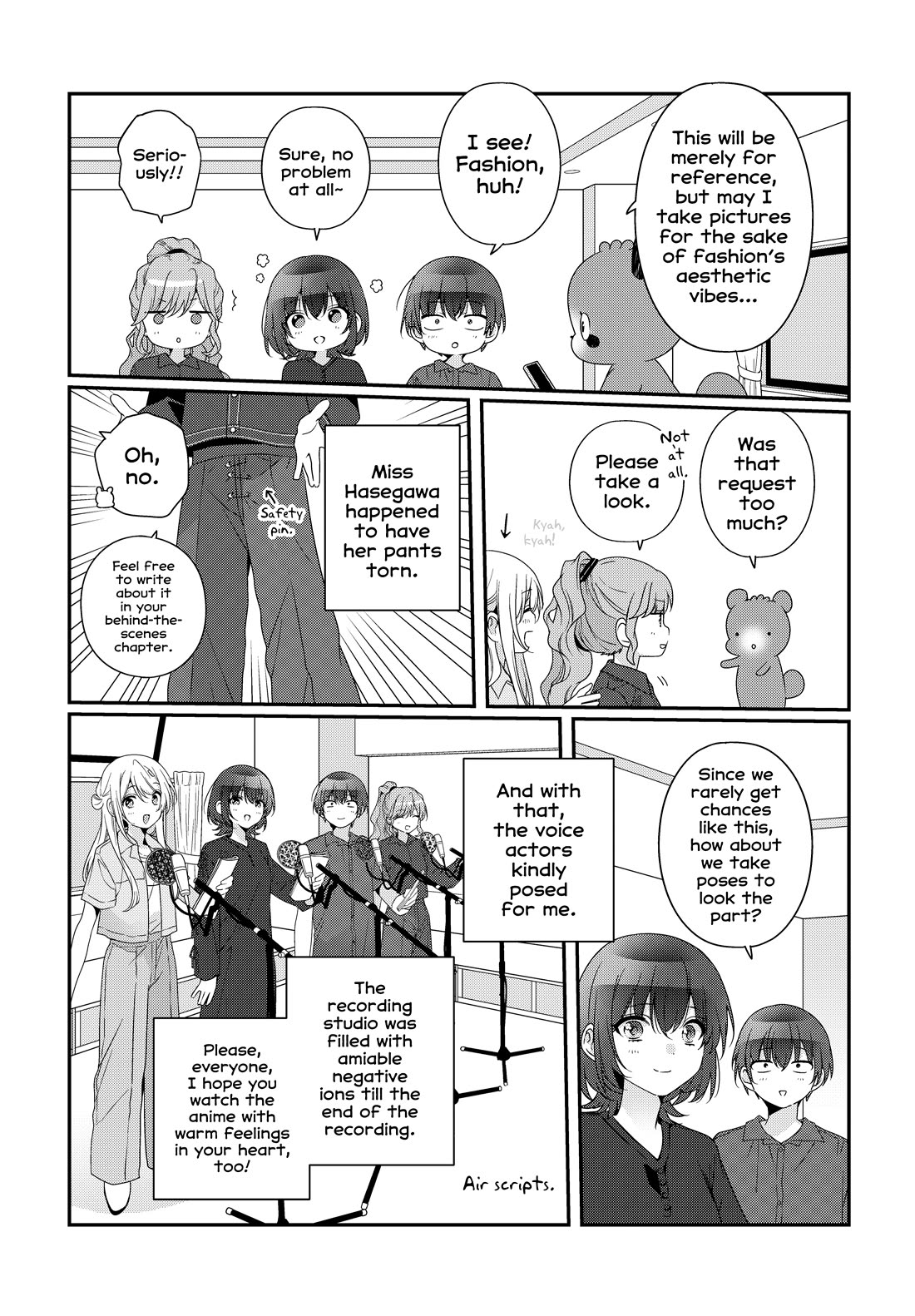 I Became Friends with the Second Cutest Girl in My Class Chapter 40.3 page 4 - Chapter 40.3: Anime Post-Recording Studio Visit Manga
