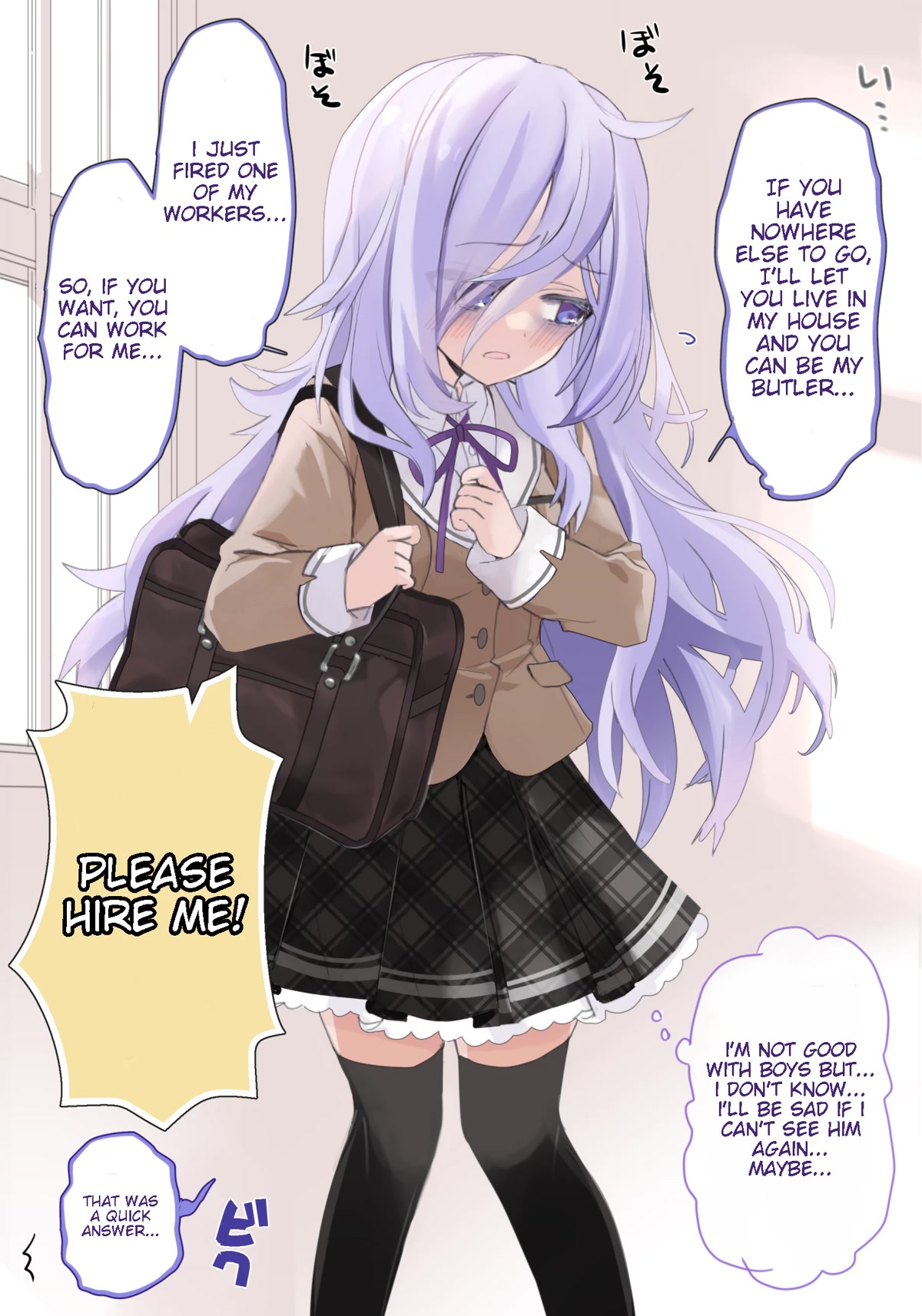 I Became the Butler of the Gloomy Young Lady in My Class Chapter 1 page 1 - Chapter 1