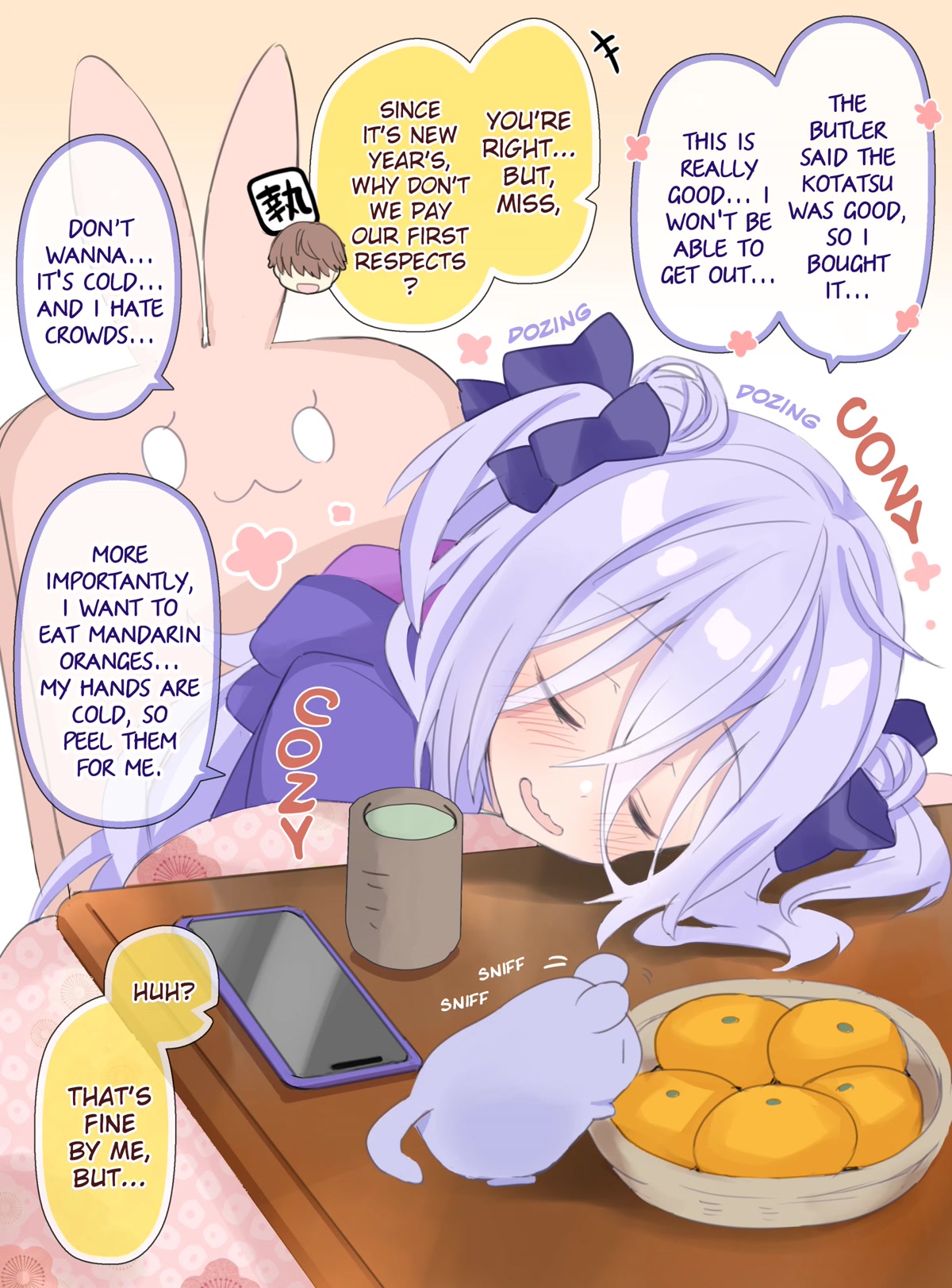 I Became the Butler of the Gloomy Young Lady in My Class Chapter 10 page 1 - Chapter 10: New Years