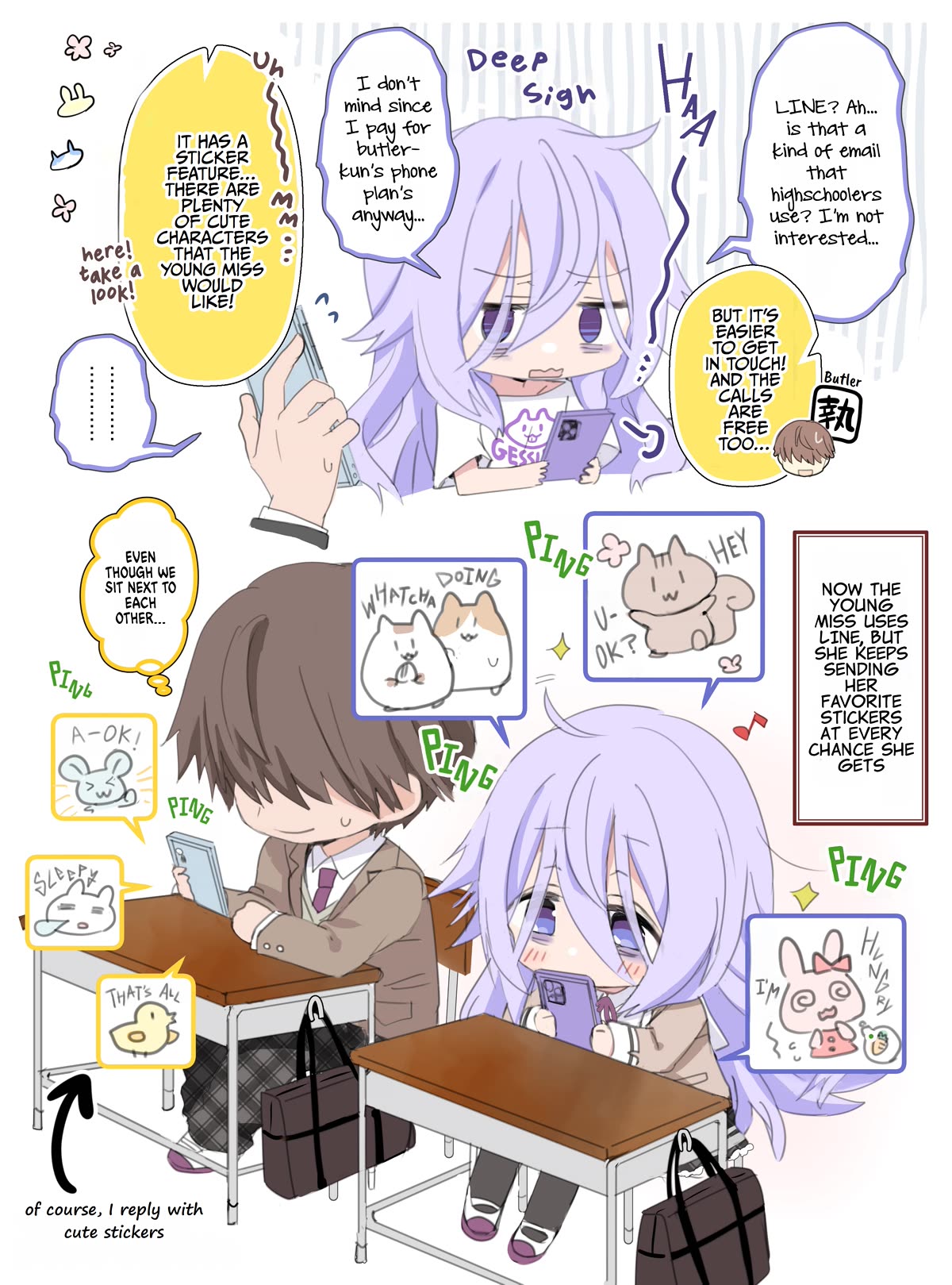 I Became the Butler of the Gloomy Young Lady in My Class Chapter 20 page 1 - Chapter 20