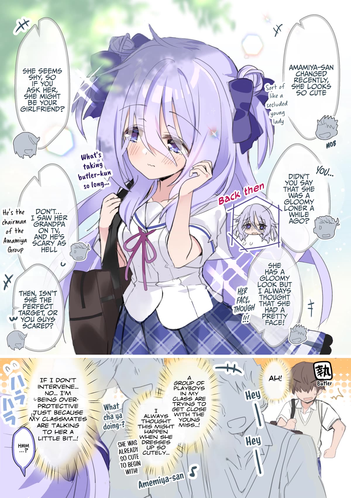 I Became the Butler of the Gloomy Young Lady in My Class Chapter 21 page 1 - Chapter 21