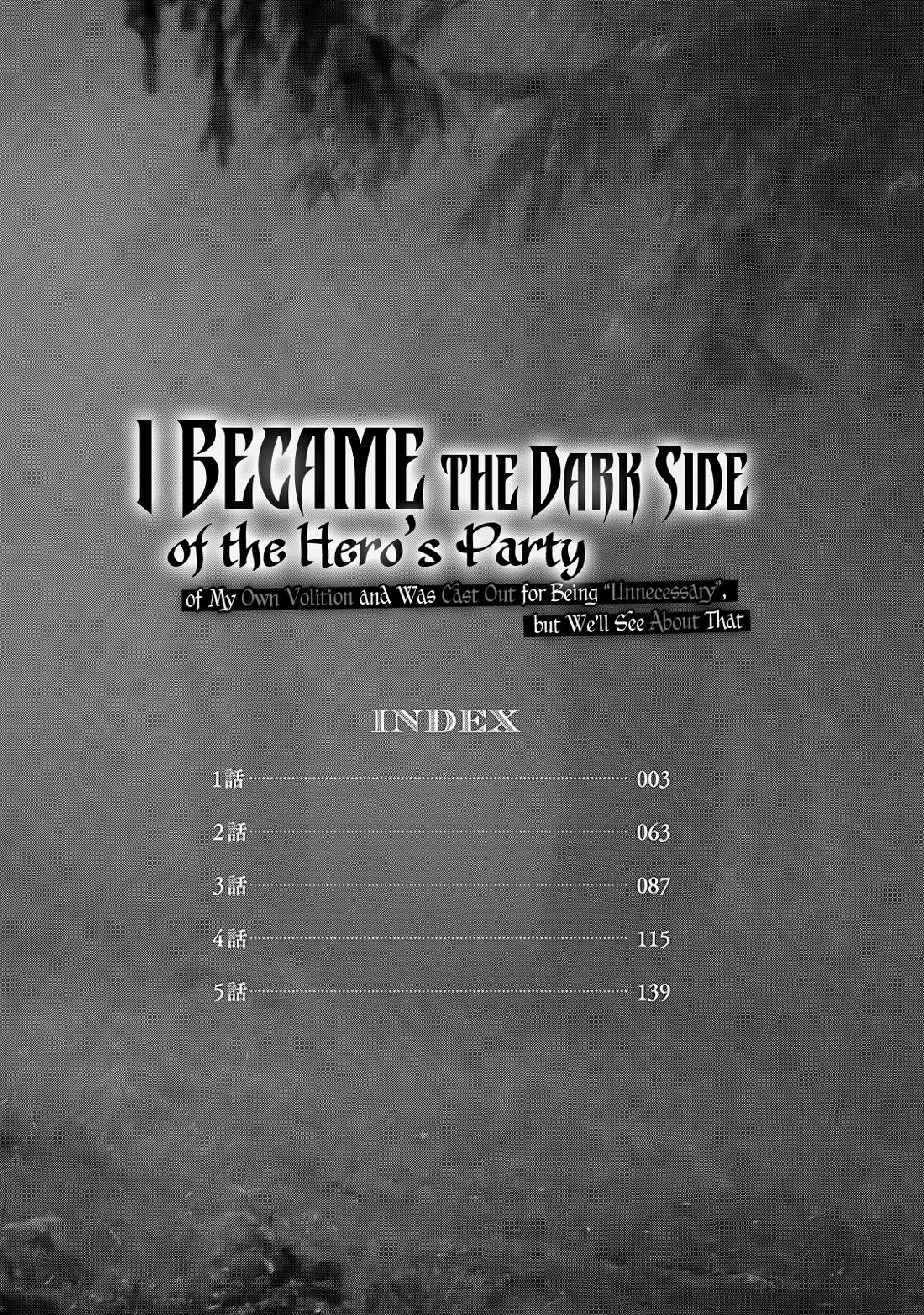 I Became the Dark Side of the Hero's Party of My Own Volition and Was Cast Out for Being “Unnecessary”, but We'll See About That Chapter 1 page 2 - Chapter 1