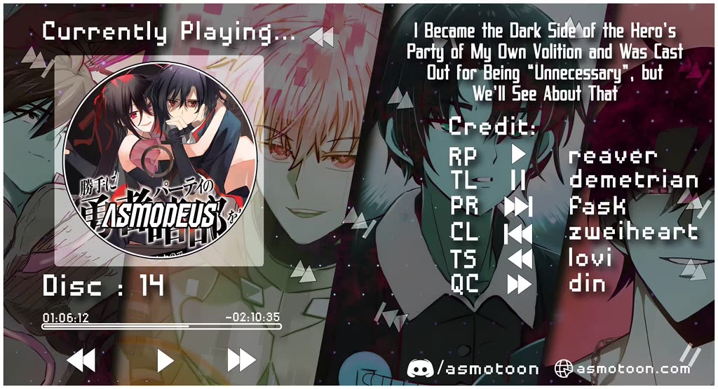 I Became the Dark Side of the Hero's Party of My Own Volition and Was Cast Out for Being “Unnecessary”, but We'll See About That Chapter 14 page 1 - Chapter 14