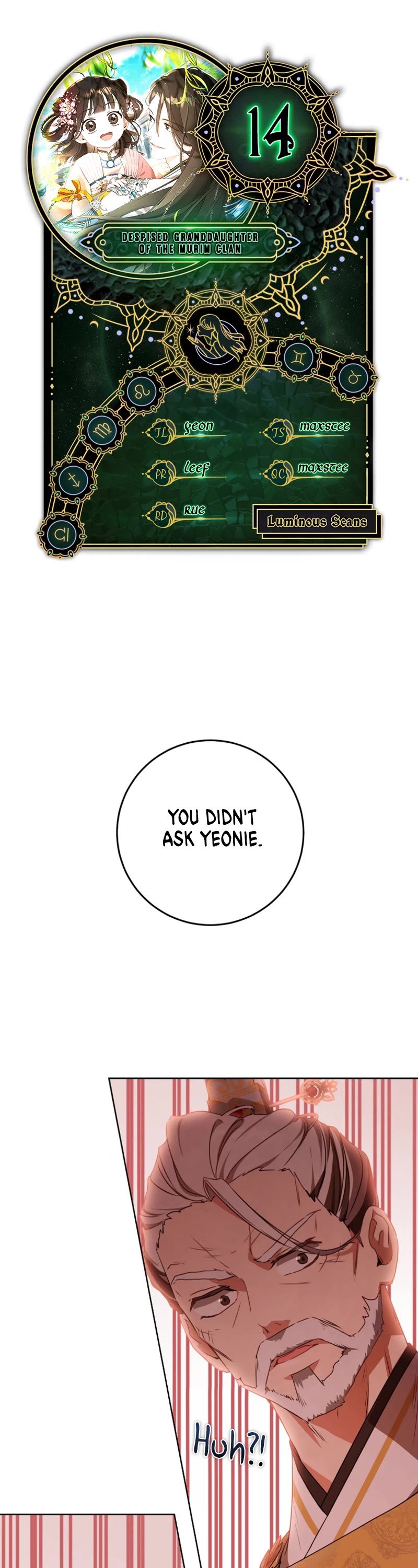 I Became the Despised Granddaughter of the Murim Family Chapter 14 page 1 - Chapter 14