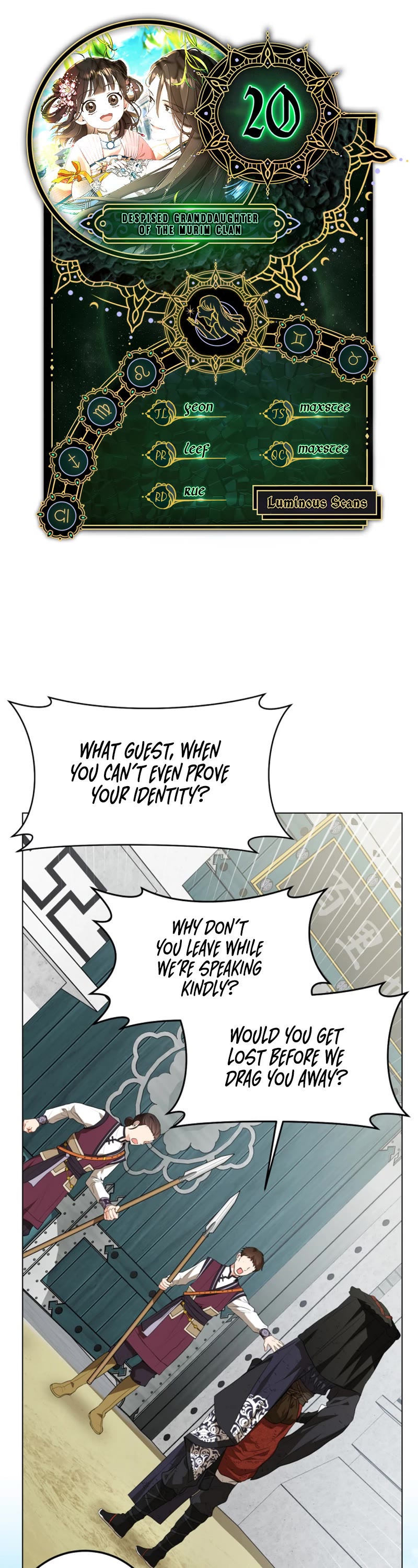 I Became the Despised Granddaughter of the Murim Family Chapter 20 page 1 - Chapter 20