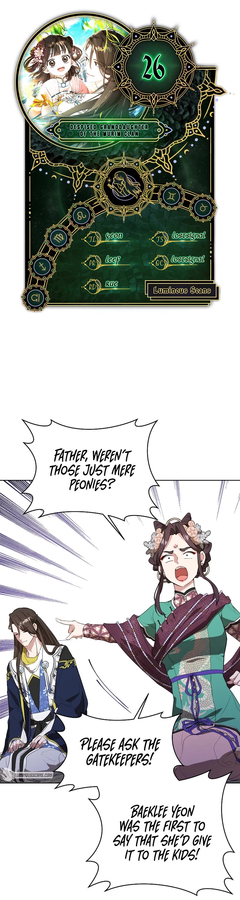I Became the Despised Granddaughter of the Murim Family Chapter 26 page 1 - Chapter 26