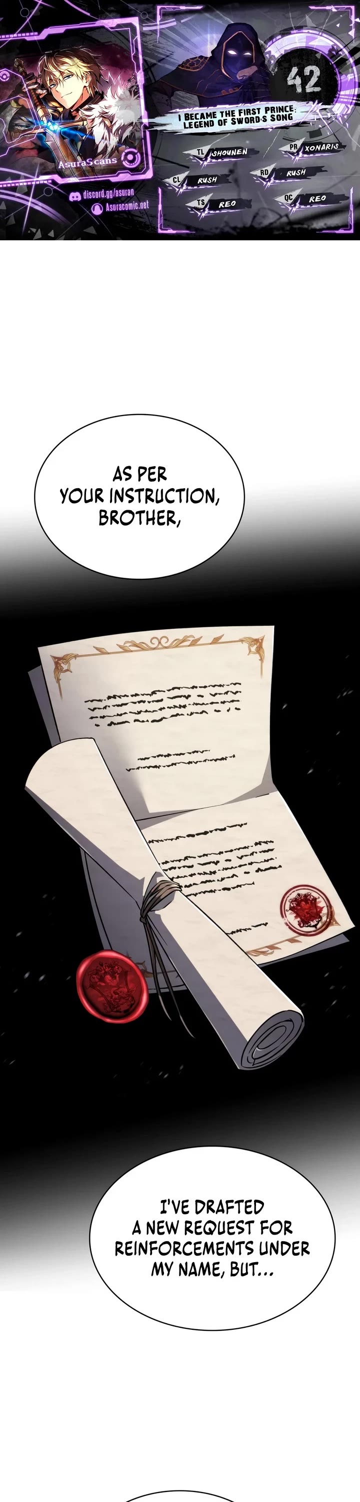I Became the First Prince: Legend of Sword's Song Chapter 42 page 1 - Chapter 42