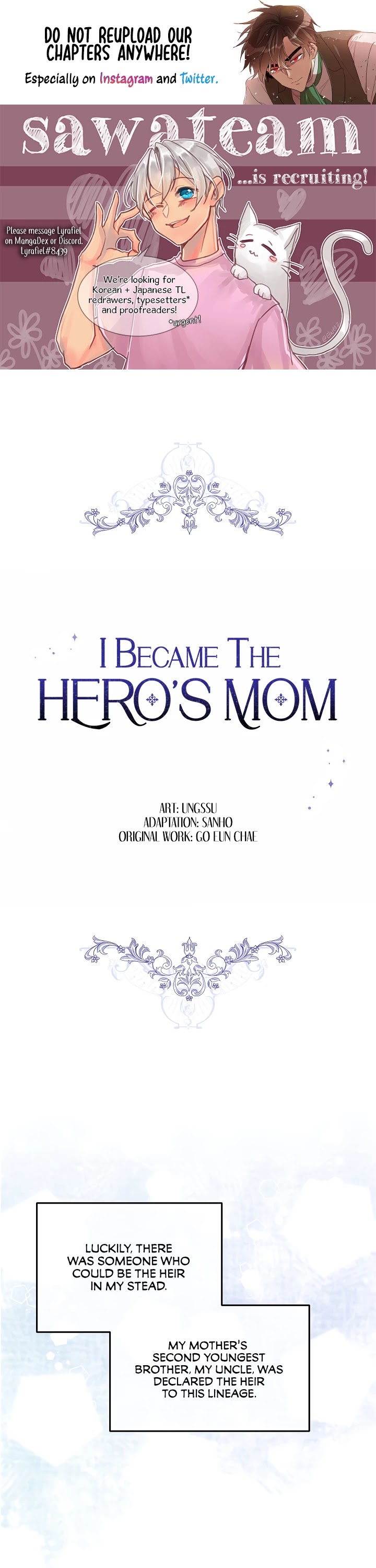 I Became the Hero's Mom Chapter 26 page 1 - Chapter 26