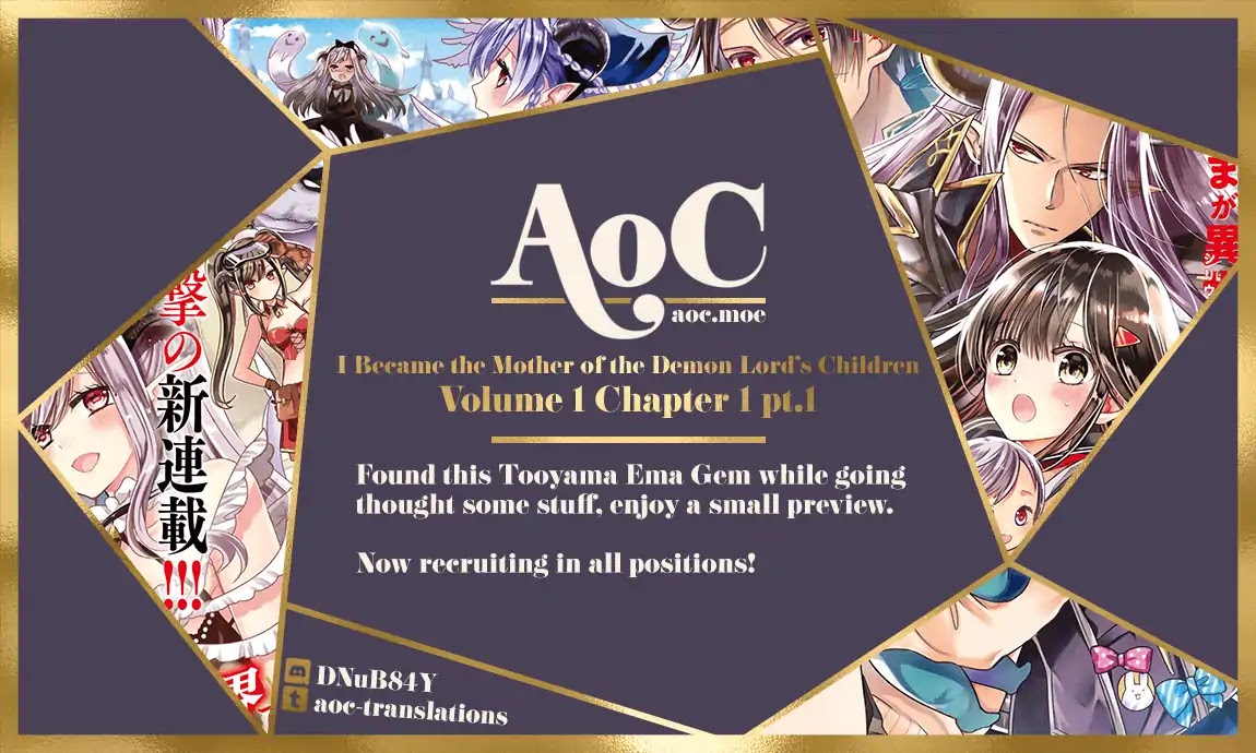 I Became the Mother of the Strongest Demon Lord's 10 Children in Another World. Chapter 1 page 1 - Chapter 1
