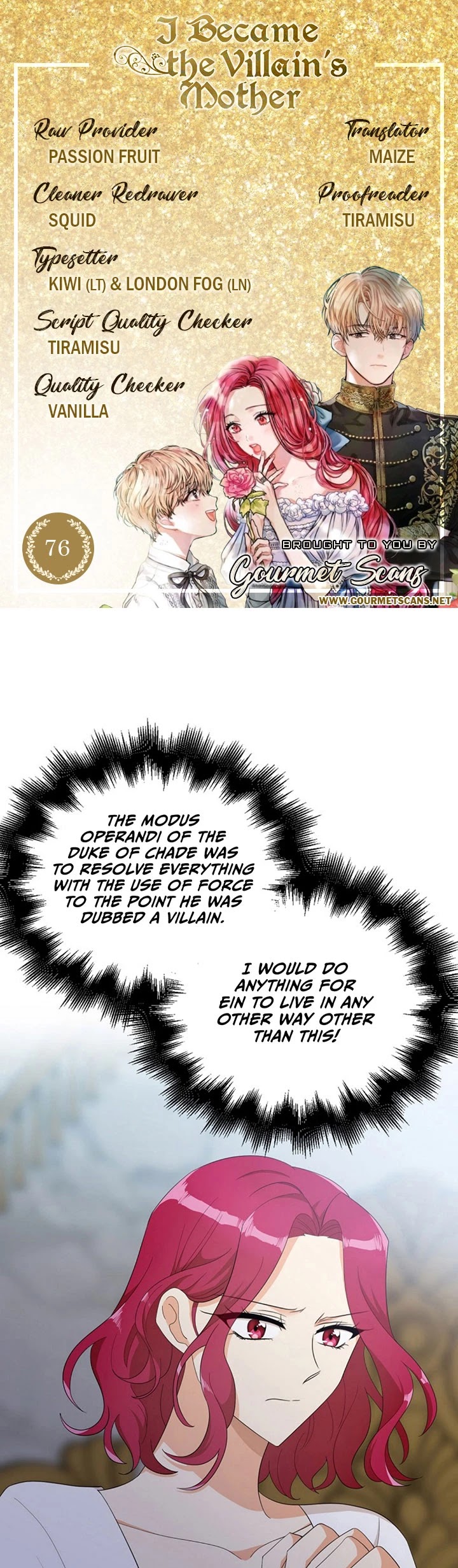 I Became the Villain's Mother Chapter 76 page 1 - Chapter 76