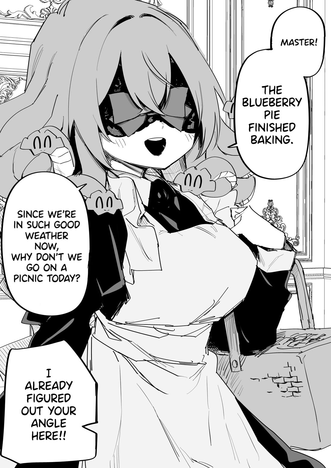 I Bought a Medusa Slave Chapter 43 page 1 - Chapter 43: Medusa Maid and Blueberry Pie.
