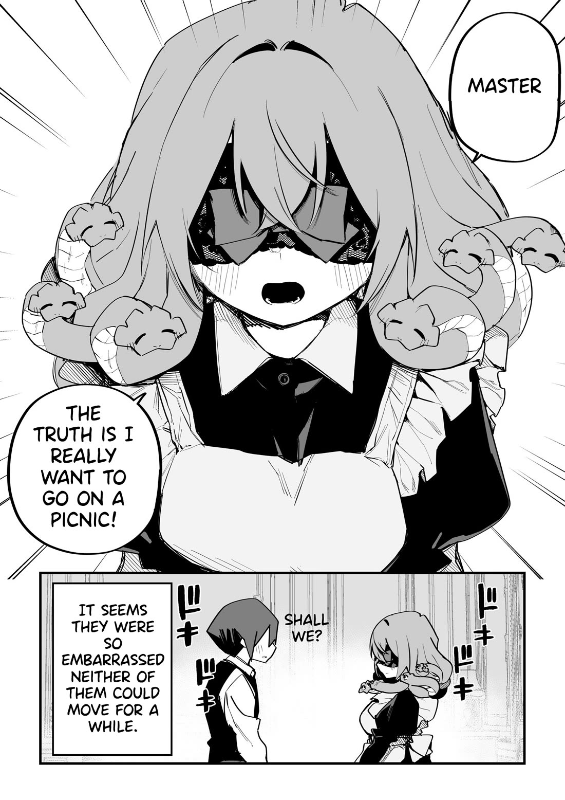 I Bought a Medusa Slave Chapter 43 page 6 - Chapter 43: Medusa Maid and Blueberry Pie.