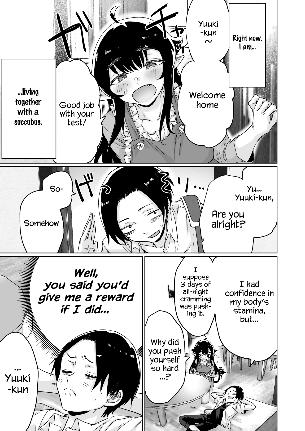 I Brought Home A Succubus Who Failed to Find a Job Chapter 10 page 1 - Chapter 10: A story about living together with a succubus and gentle wet dreams