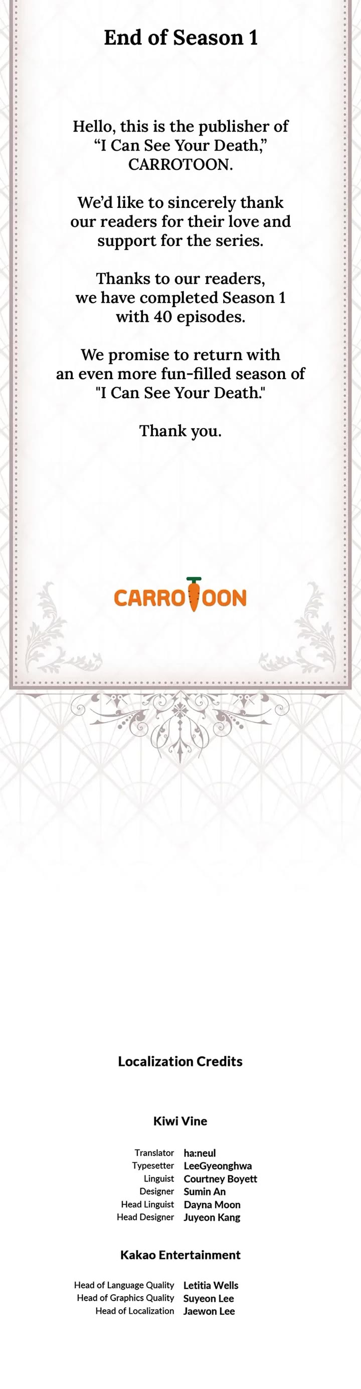 I Can See Your Death Chapter 40 page 33 - Chapter 40: S1 Finale