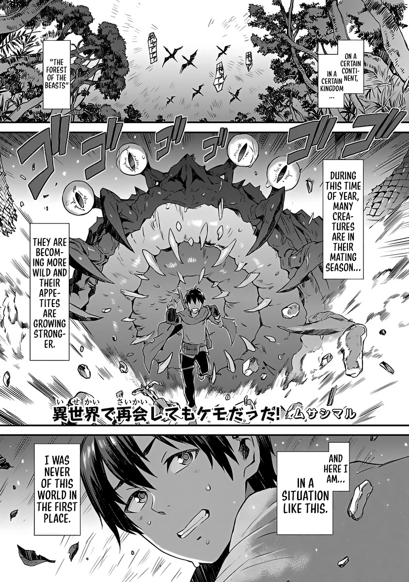 I Can't Take My Eyes Off Boobs Even in Another World! Chapter 1 page 4 - Chapter 1: Even When We Reunited in Another World, She Was Still an Animal! - Musashimaru
