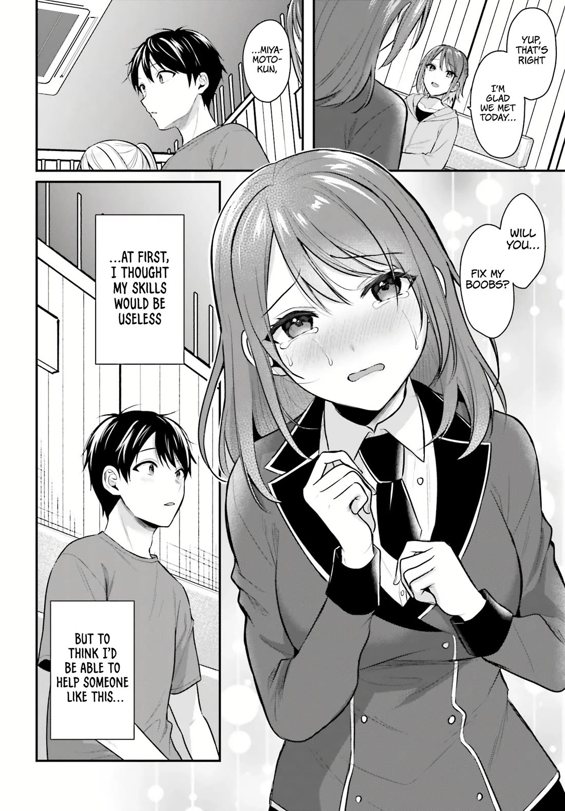 I couldn't become an Adventurer, so I'll help troubled girls with my [Breast Correction] Skill!? Chapter 14 page 21 - Chapter 14