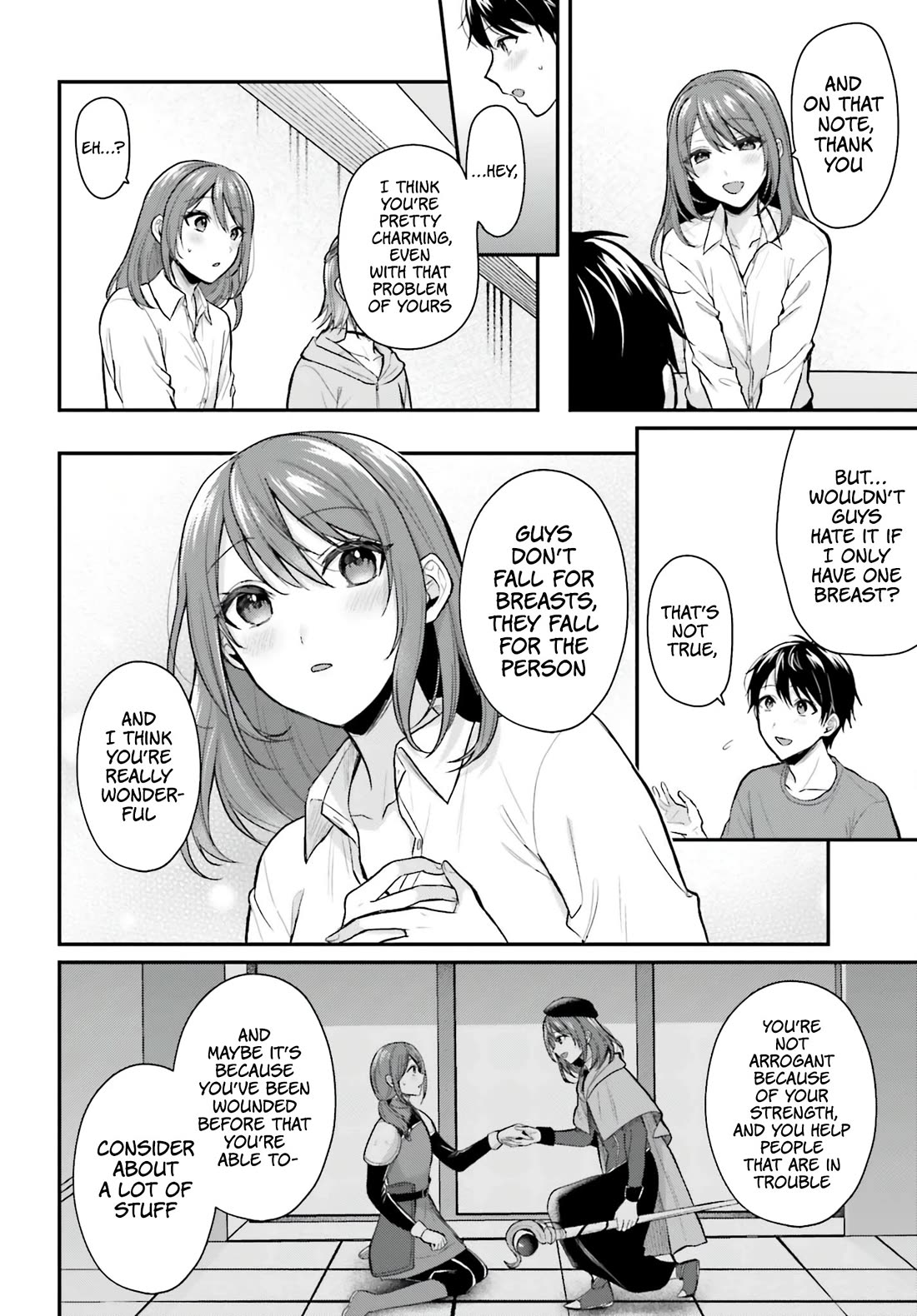I couldn't become an Adventurer, so I'll help troubled girls with my [Breast Correction] Skill!? Chapter 16 page 13 - Chapter 16